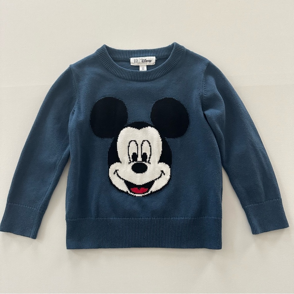 Disney Gap 4T Toddler Boy Mickey Mouse Blue Sweater
